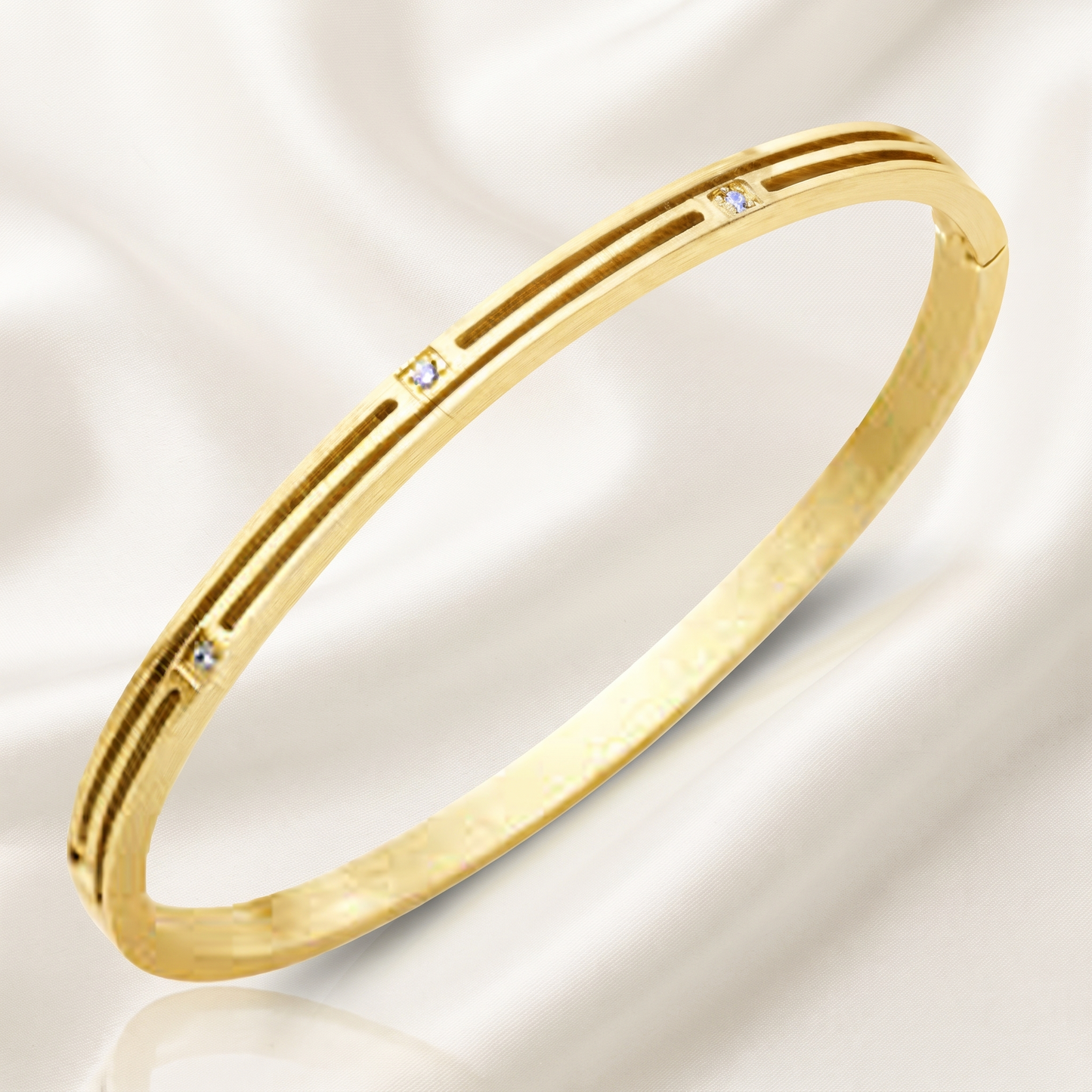Crystal Accent Kada Bracelet