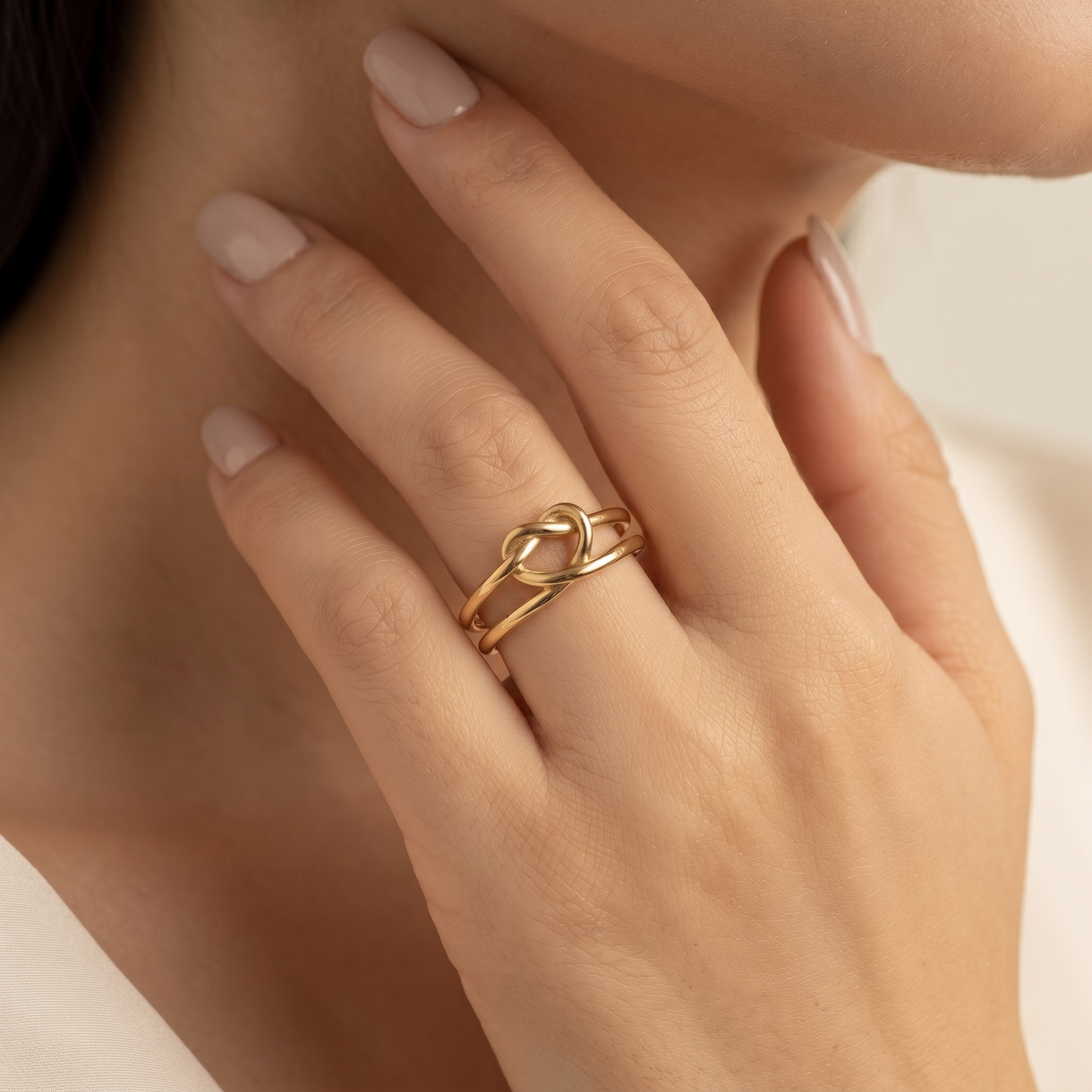 Infinity Knot Ring (Adjustable Size)