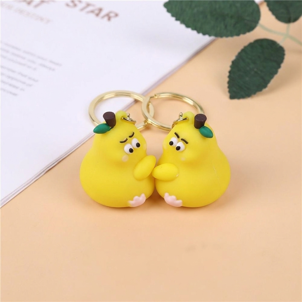 Cute Pear Couple 2in1 Magnetic Keychain