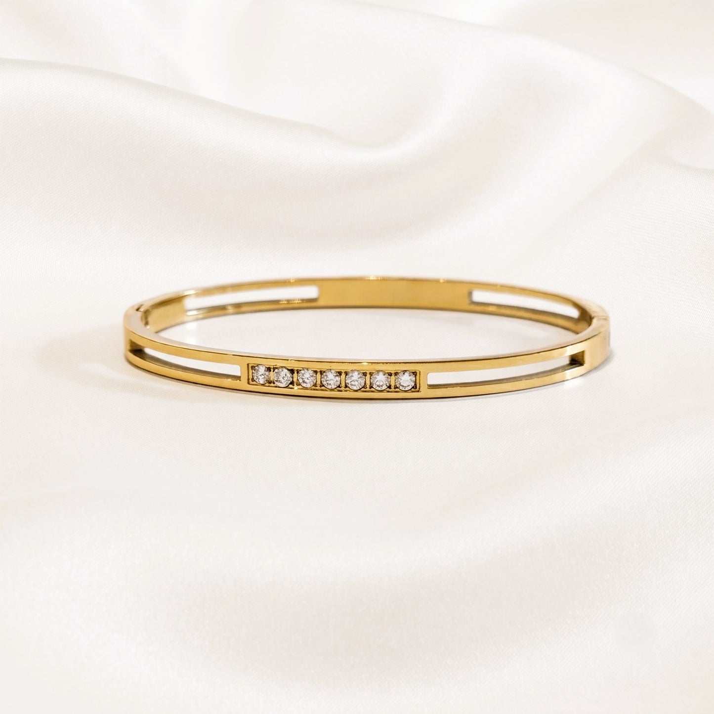 Crystal Line Kada Bracelet