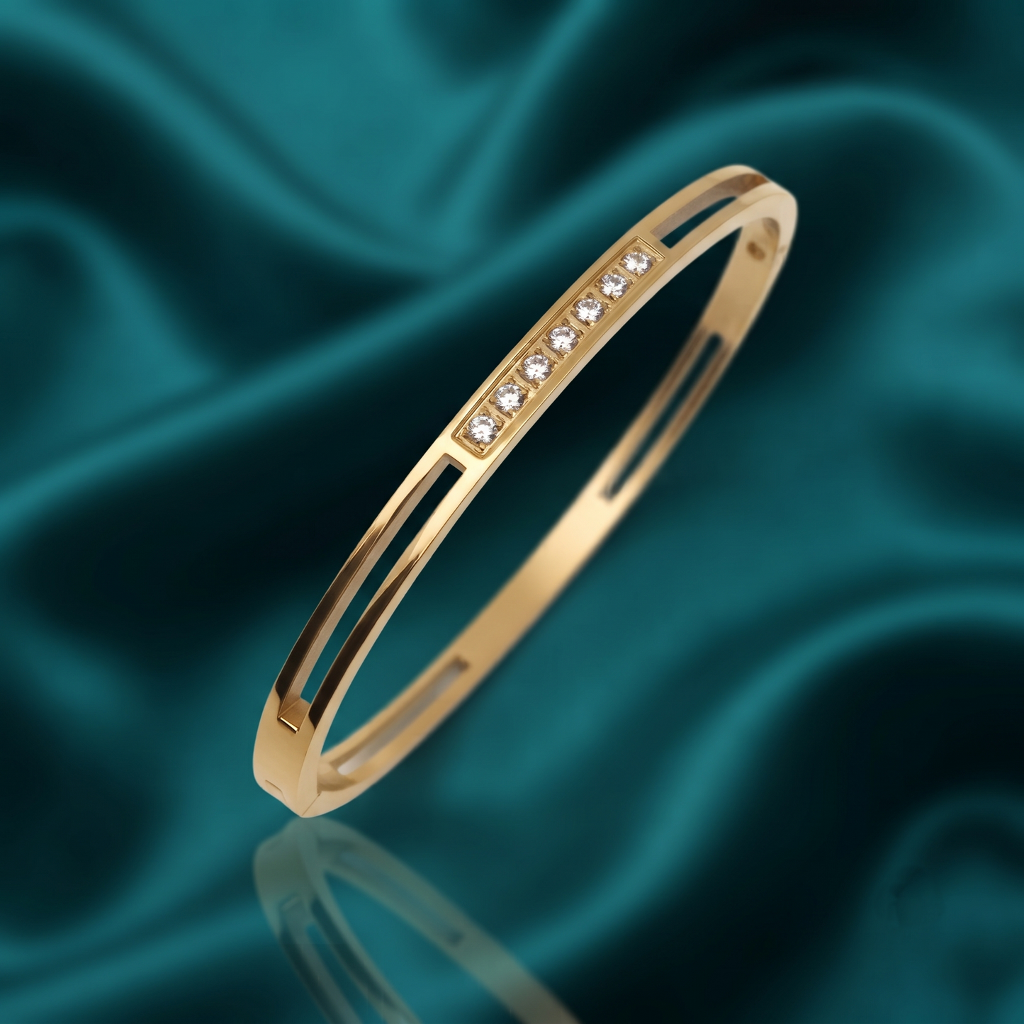Crystal Line Kada Bracelet
