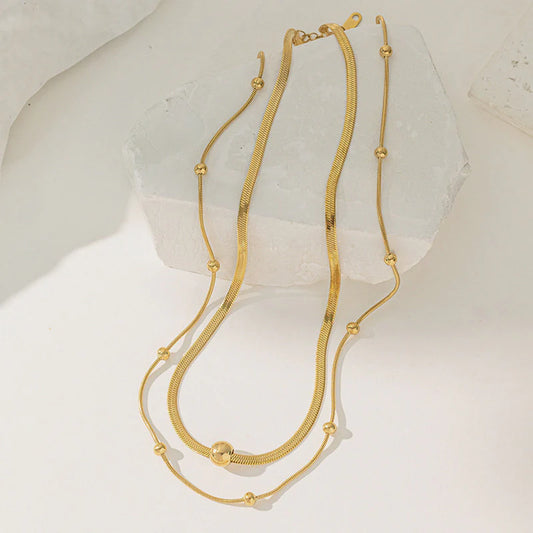 Auralis Layered Necklace - Anti Tarnish