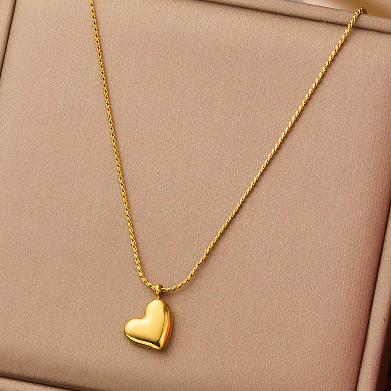 Elowen Heart Necklace-Anti Tarnish