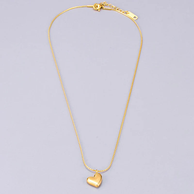 Elowen Heart Necklace-Anti Tarnish