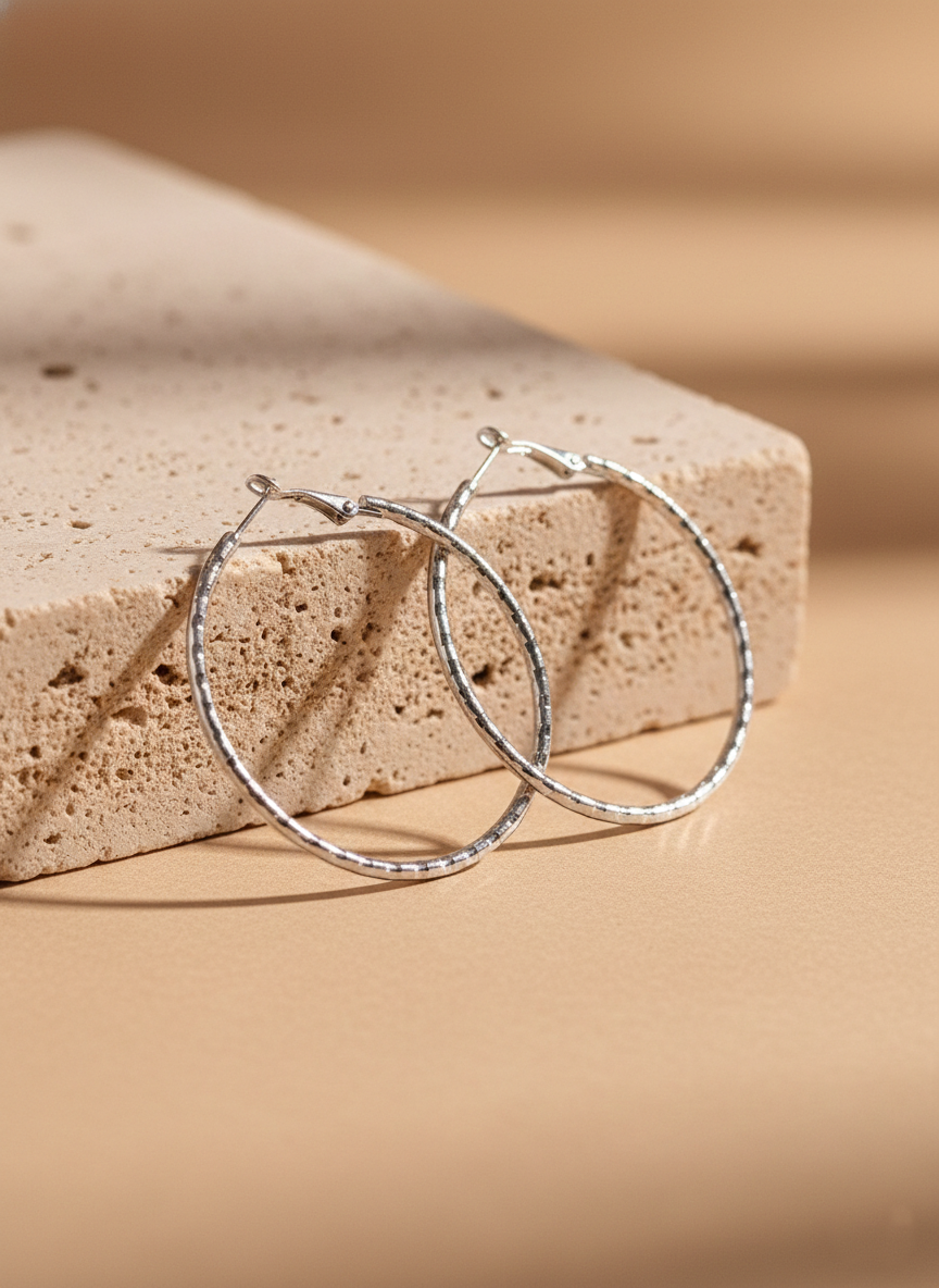 Silver Horizon Hoops - Big