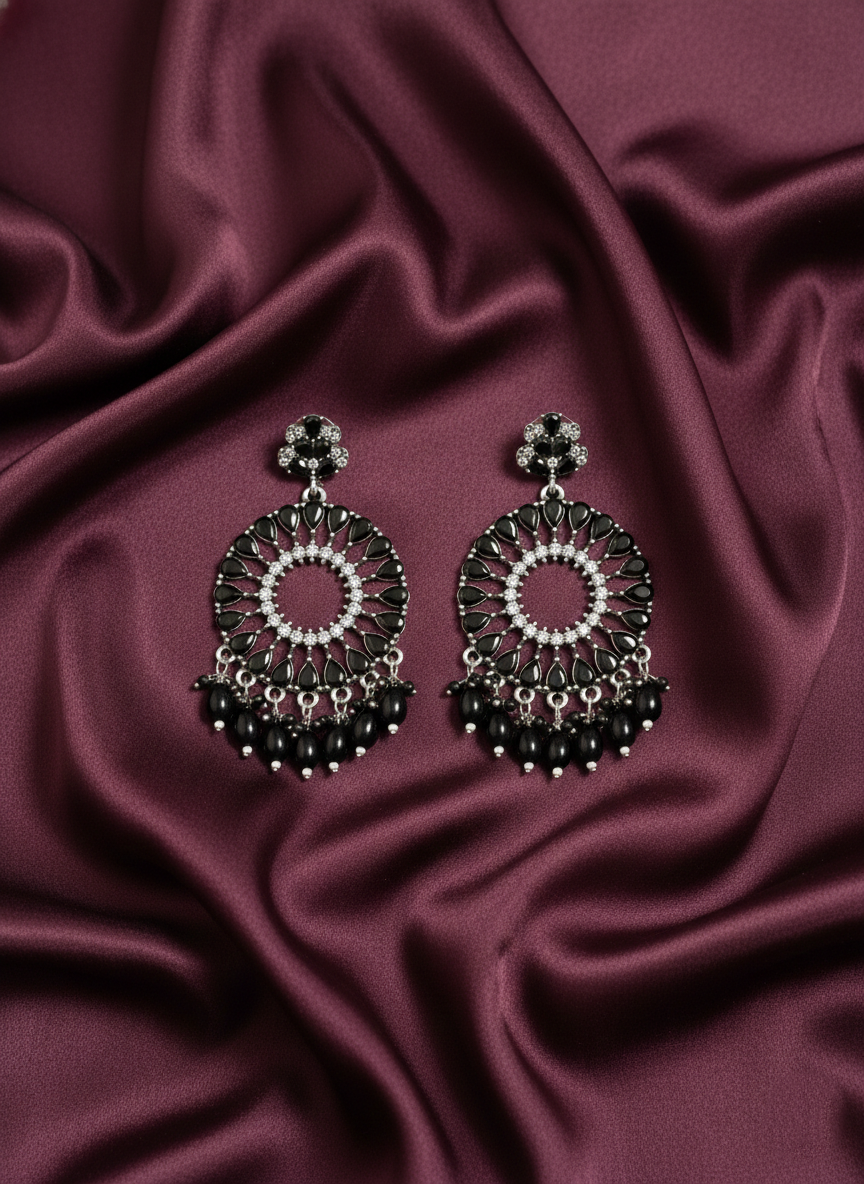 Midnight Bloom Chandbalis