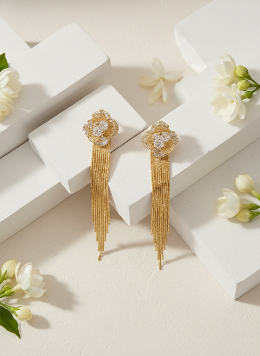 Golden Bloom Tassels