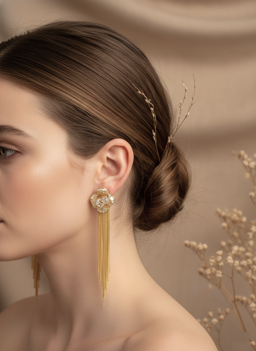 Golden Bloom Tassels