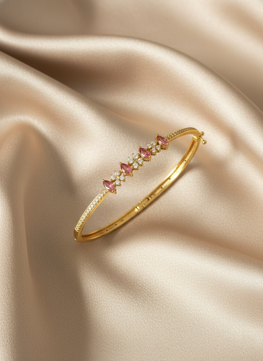 Rose Poise - Bangle Bracelet