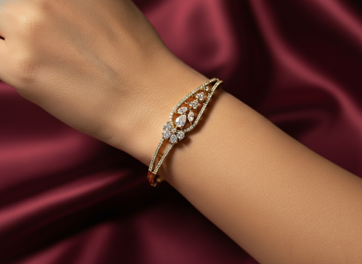 Golden Vine - Bangle Bracelet