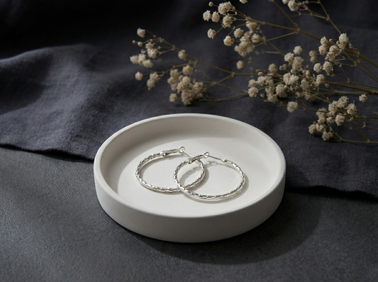 Silver Horizon Hoops - Small