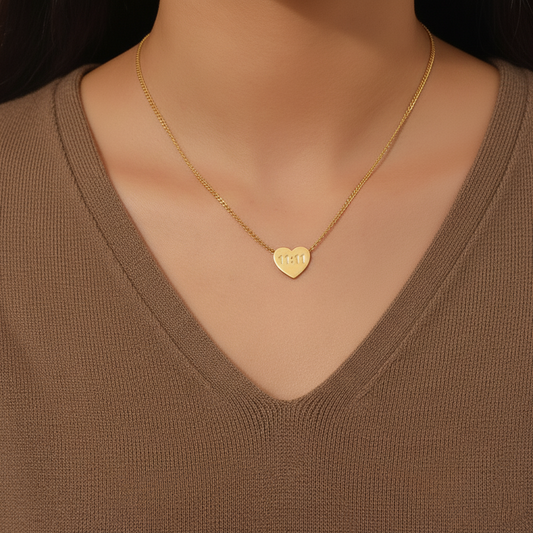 11:11 Wish Heart Necklace
