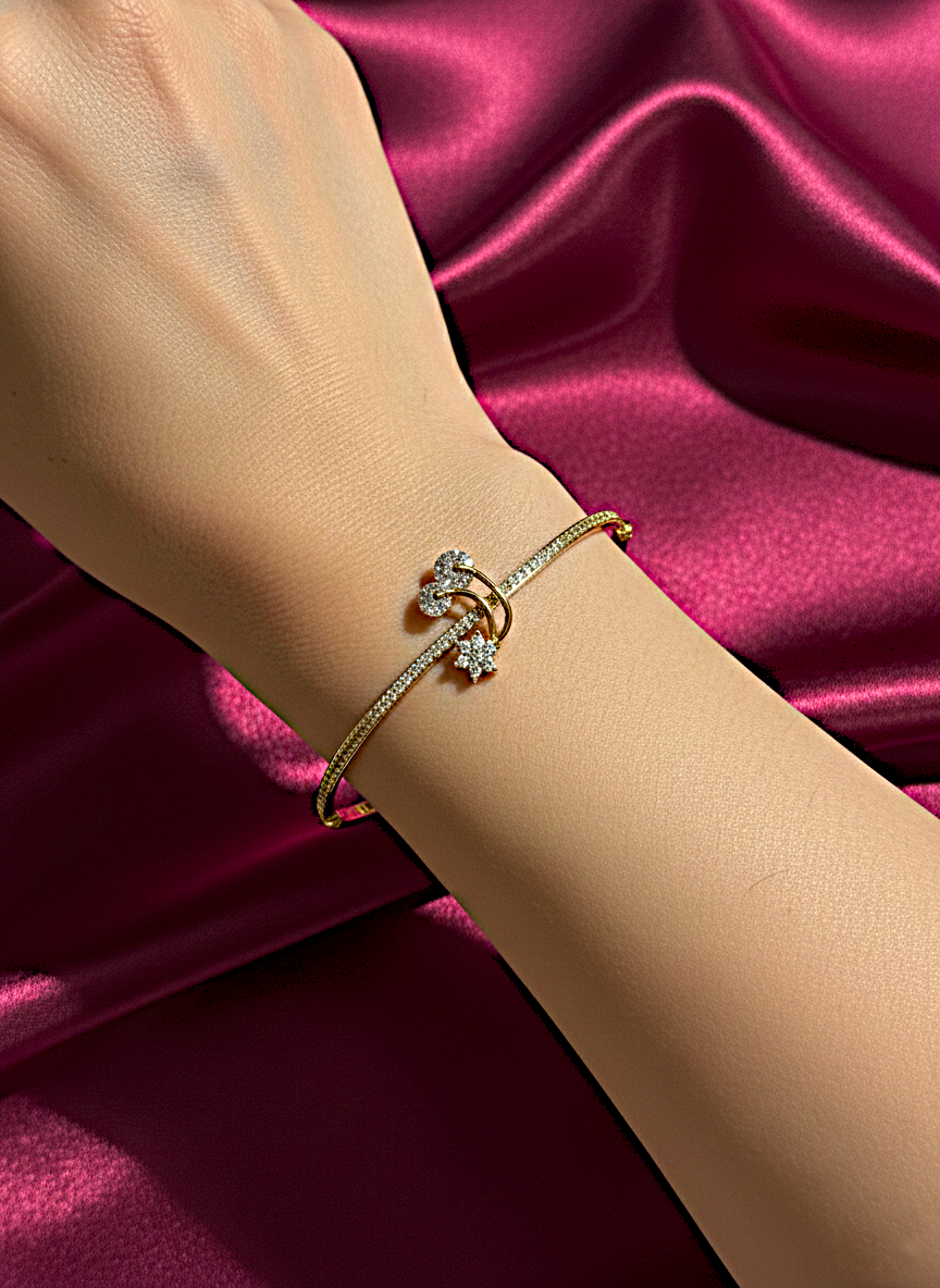 Ivory Whisper - Bangle Bracelet