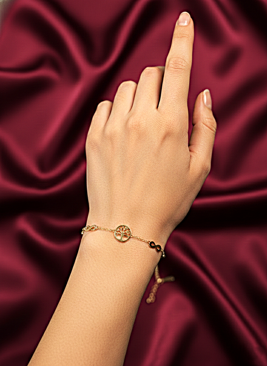 Evergreen Charm– Chain Bracelet