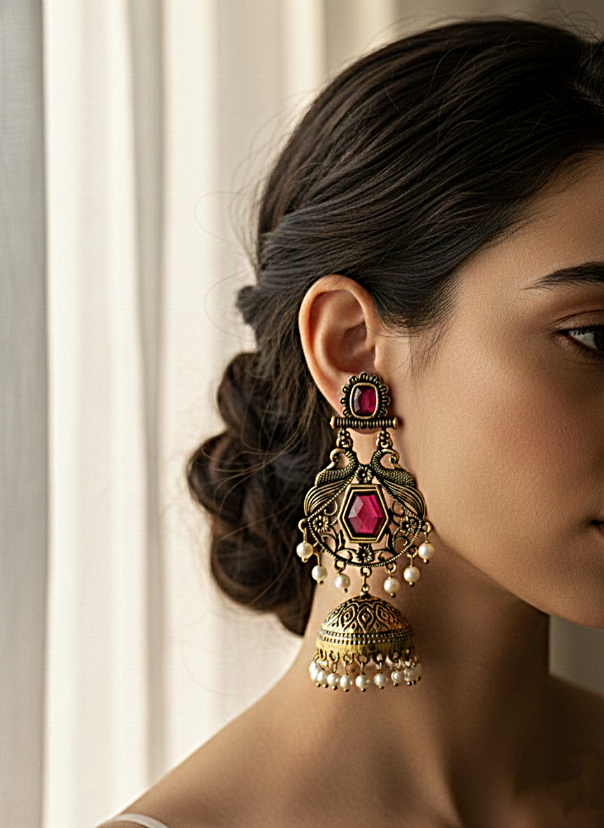 Rani Glow Jhumkas
