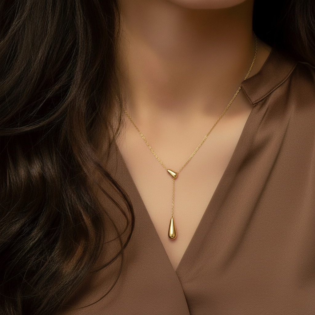 Auralyn Drop Necklace - Anti Tarnish