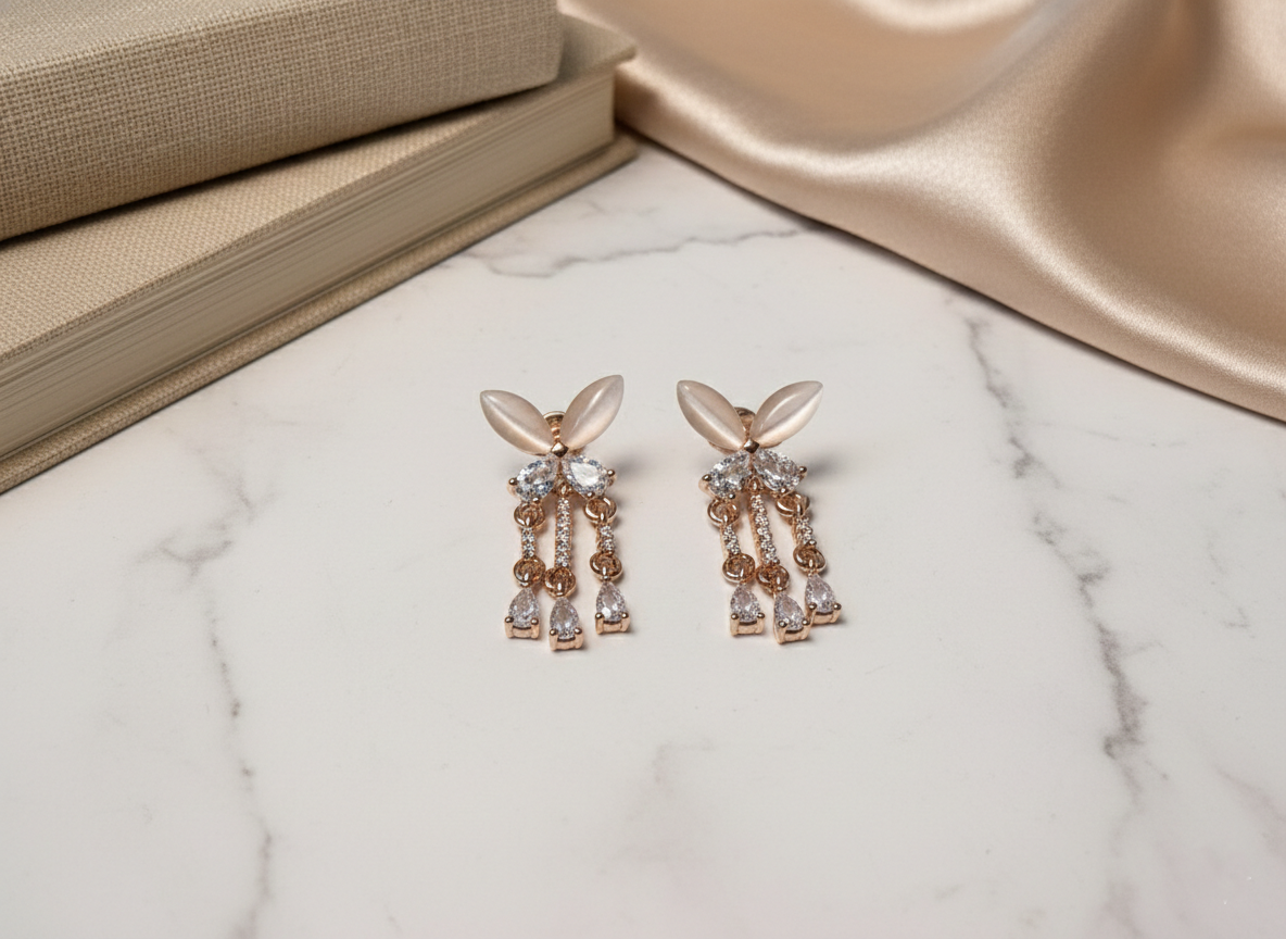 Ivory Petal Earrings