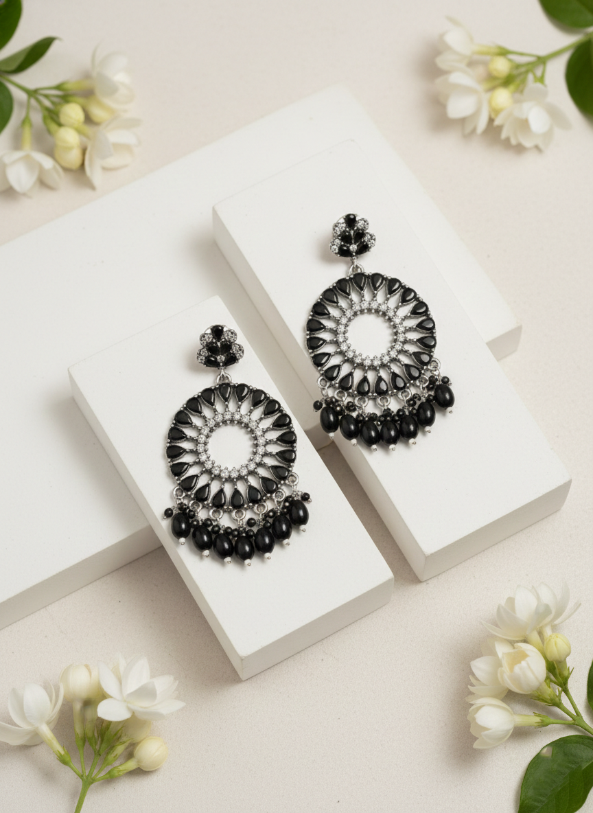 Midnight Bloom Chandbalis