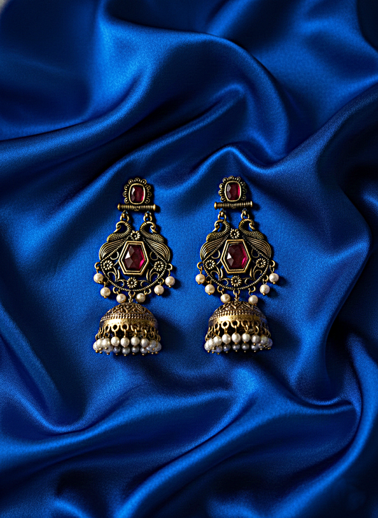 Rani Glow Jhumkas