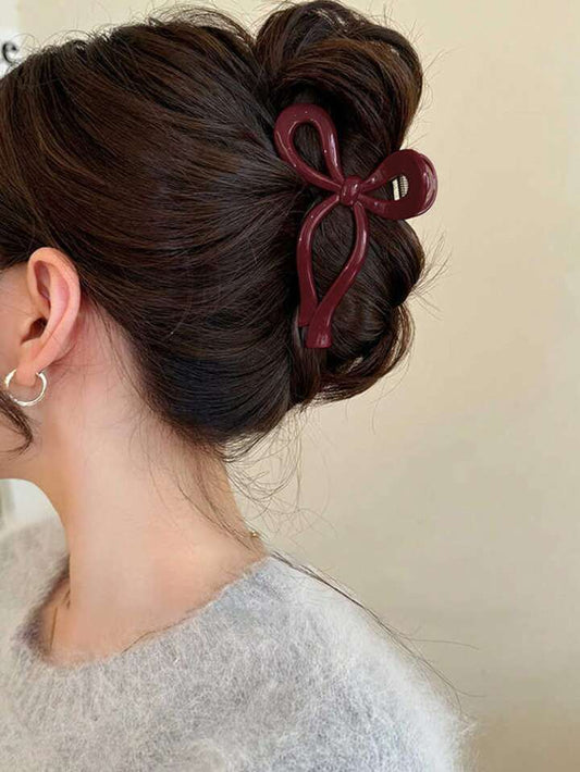 Daisy Knot Claw - Maroon