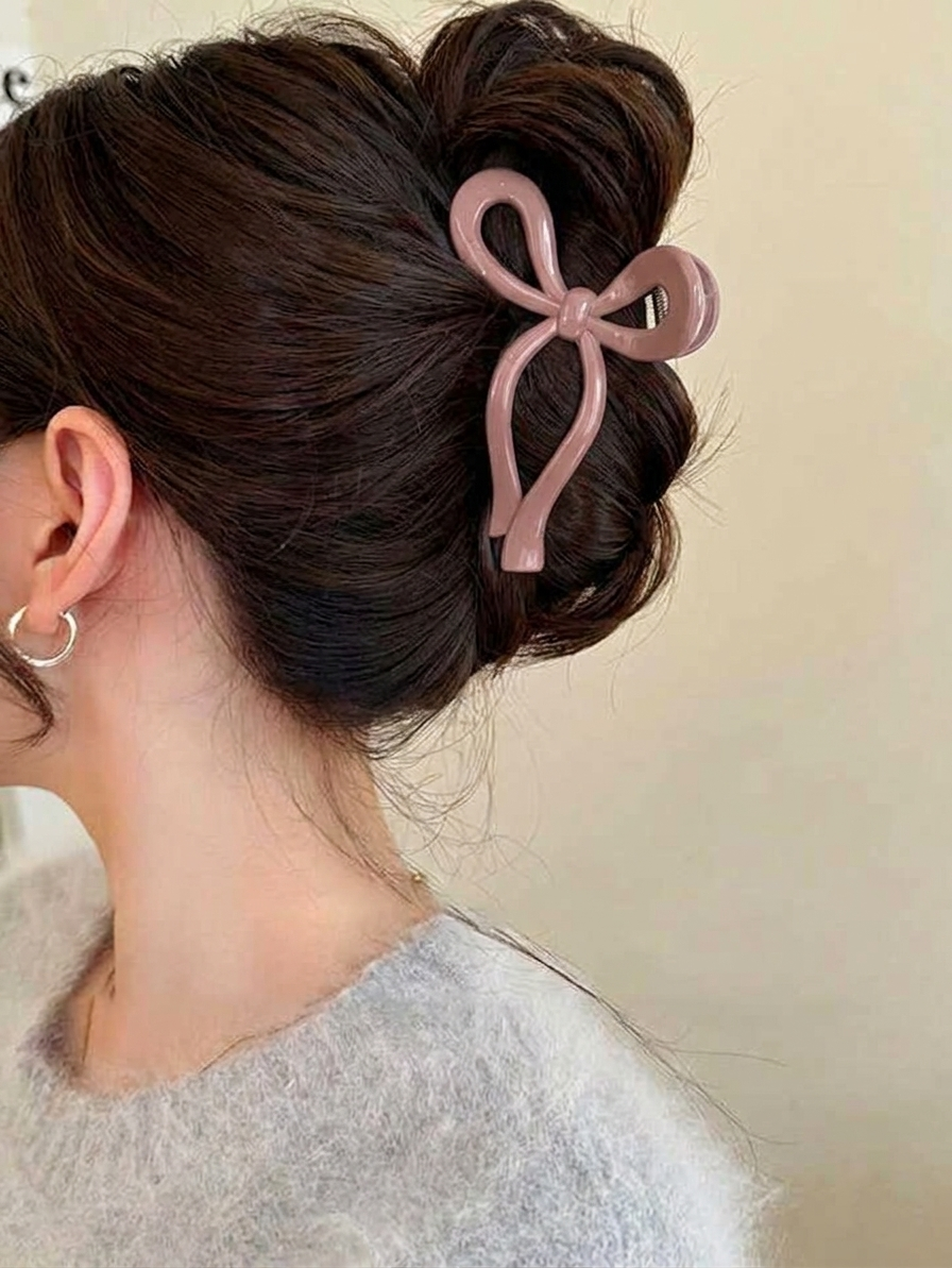 Daisy Knot Claw - Pastel Pink