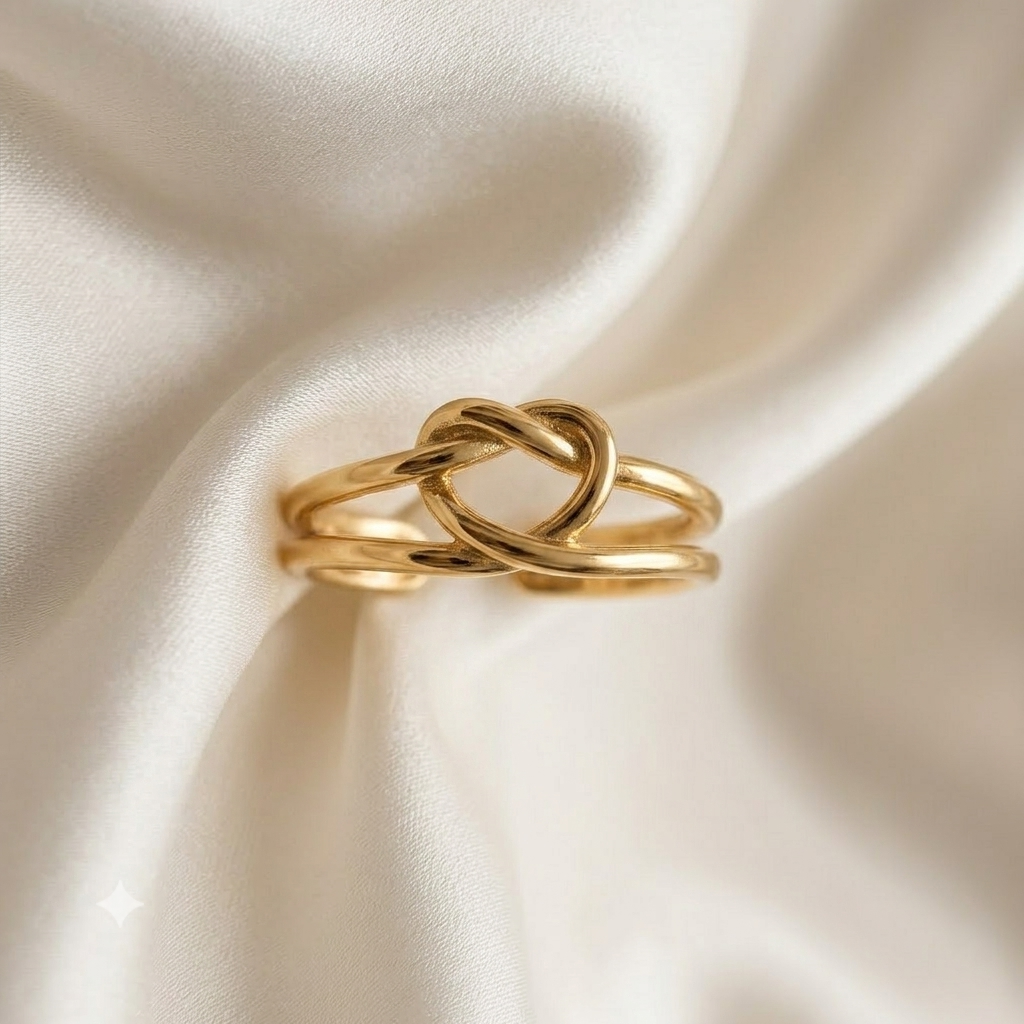 Infinity Knot Ring (Adjustable Size)