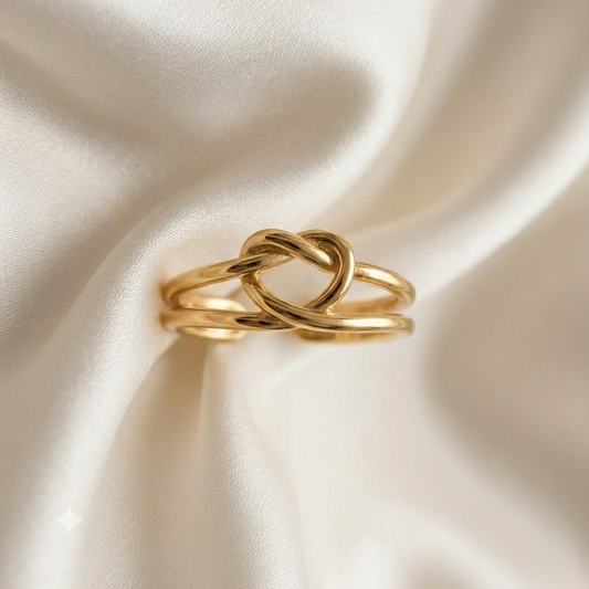 Infinity Knot Ring (Adjustable Size)