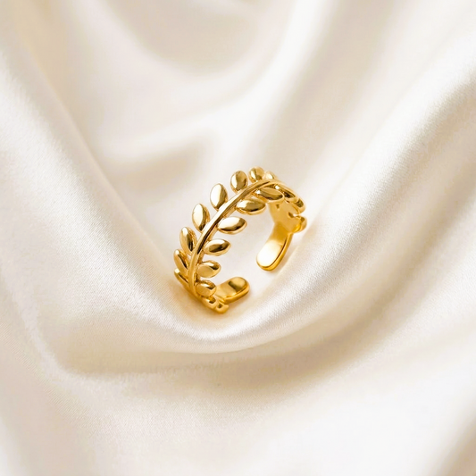 Olive Branch Ring (Adjustable Size)