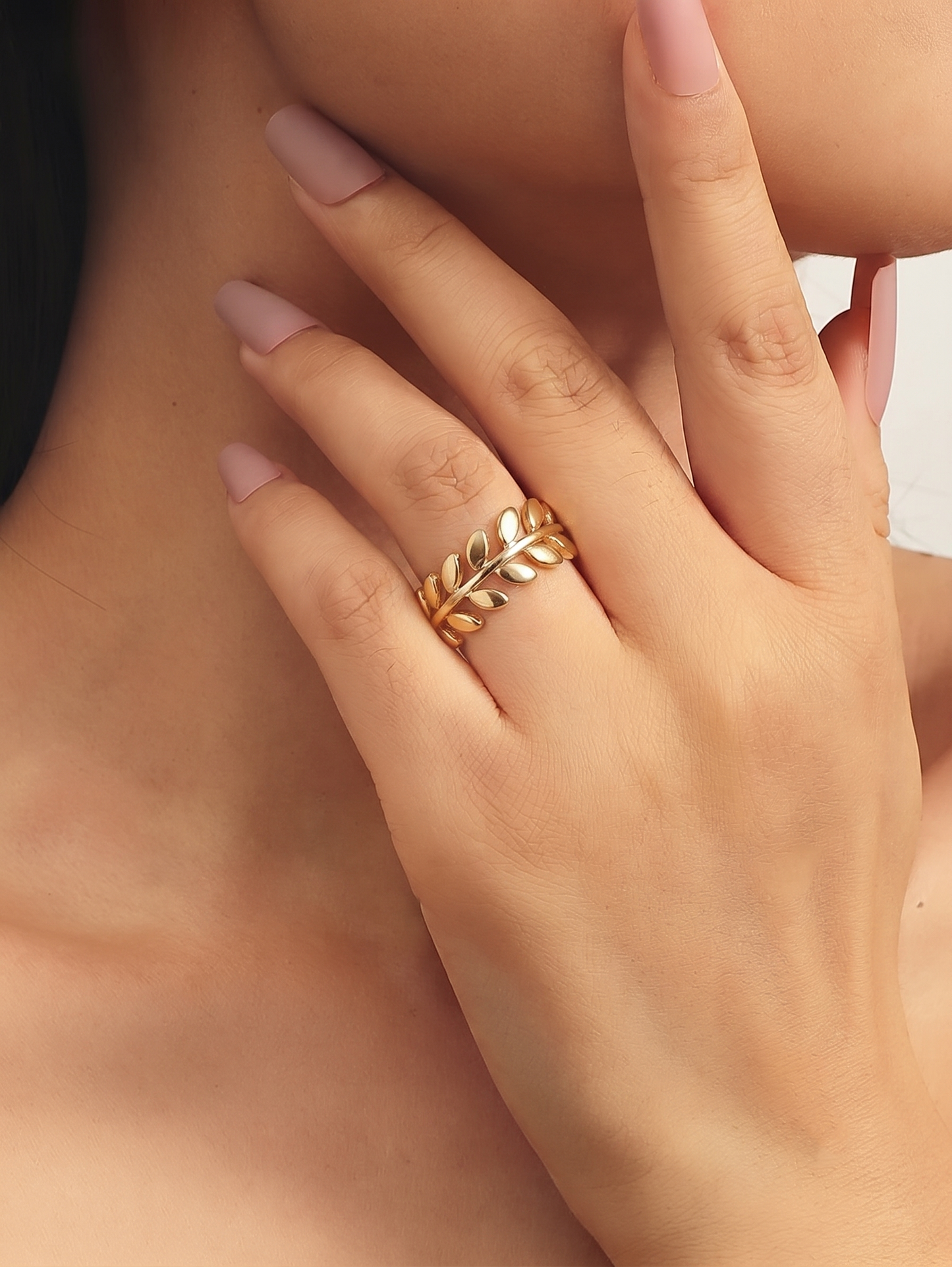 Olive Branch Ring (Adjustable Size)