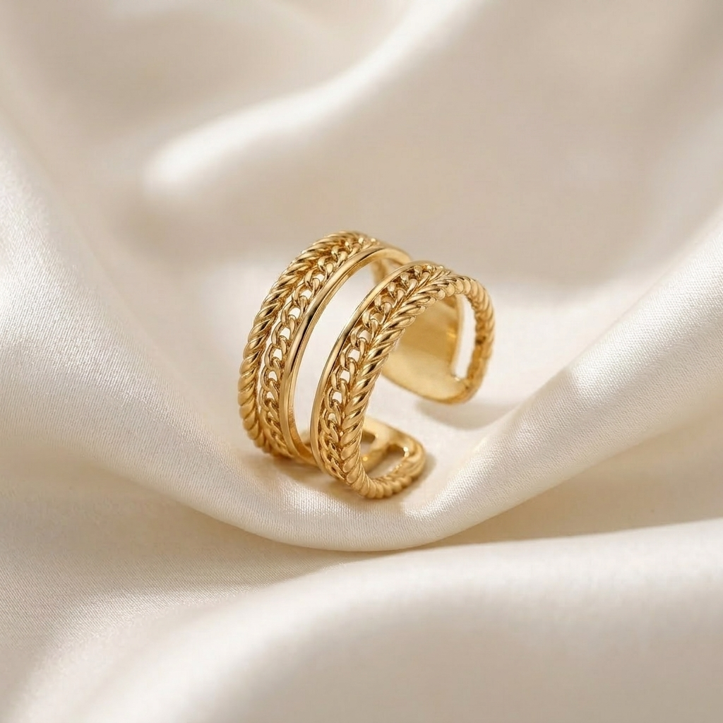 Braided Trinity Ring (Adjustable Size)